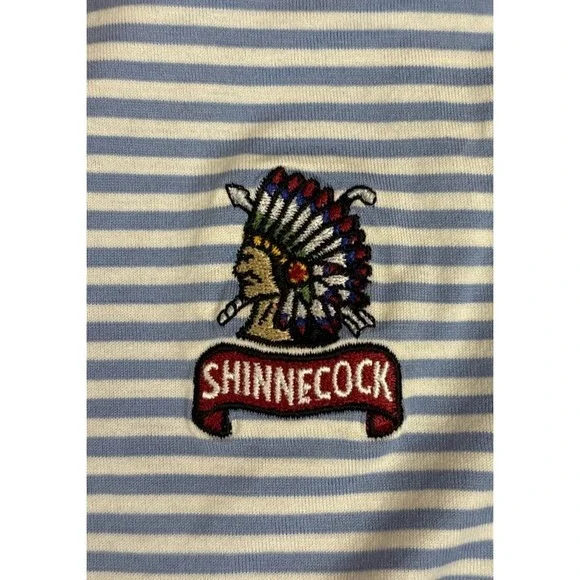 Peter Millar Cotton Polo Shirt Large Shinnecock Hills Golf Club Polo